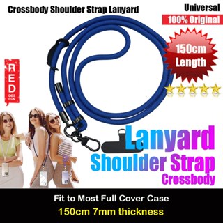 Red Design Selected Shoulder Lanyard Strap Crossbody Nylon Strap 150cm (Blue)