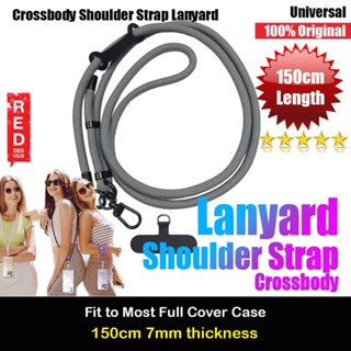 Red Design Selected Shoulder Lanyard Strap Crossbody Nylon Strap 150cm (Grey)
