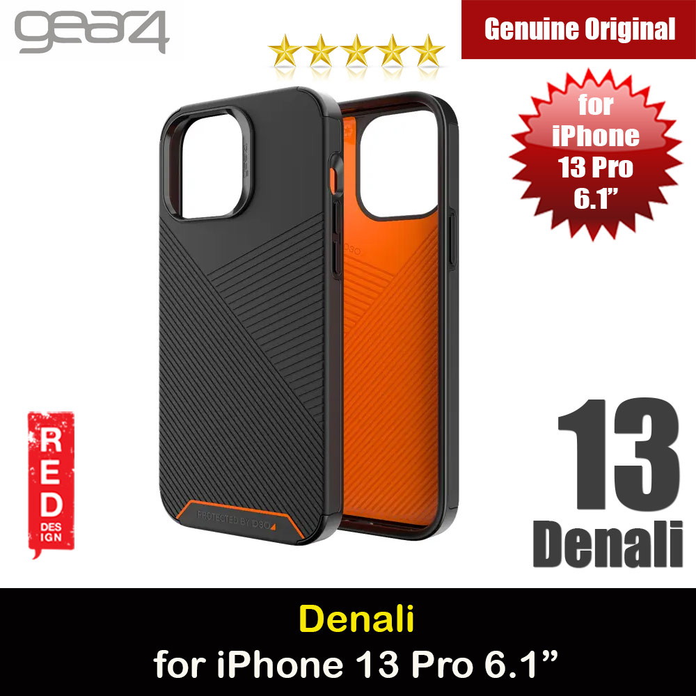 Gear4 Denali Impact Protection Case for iPhone 13 Pro 6.1 (Black)