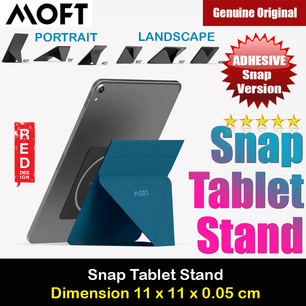MOFT Snap Tablet Stand Multi Angle Invisible Tablet Stand for iPad iPad Pro iPad Air Tablet (Wanderlust Blue)