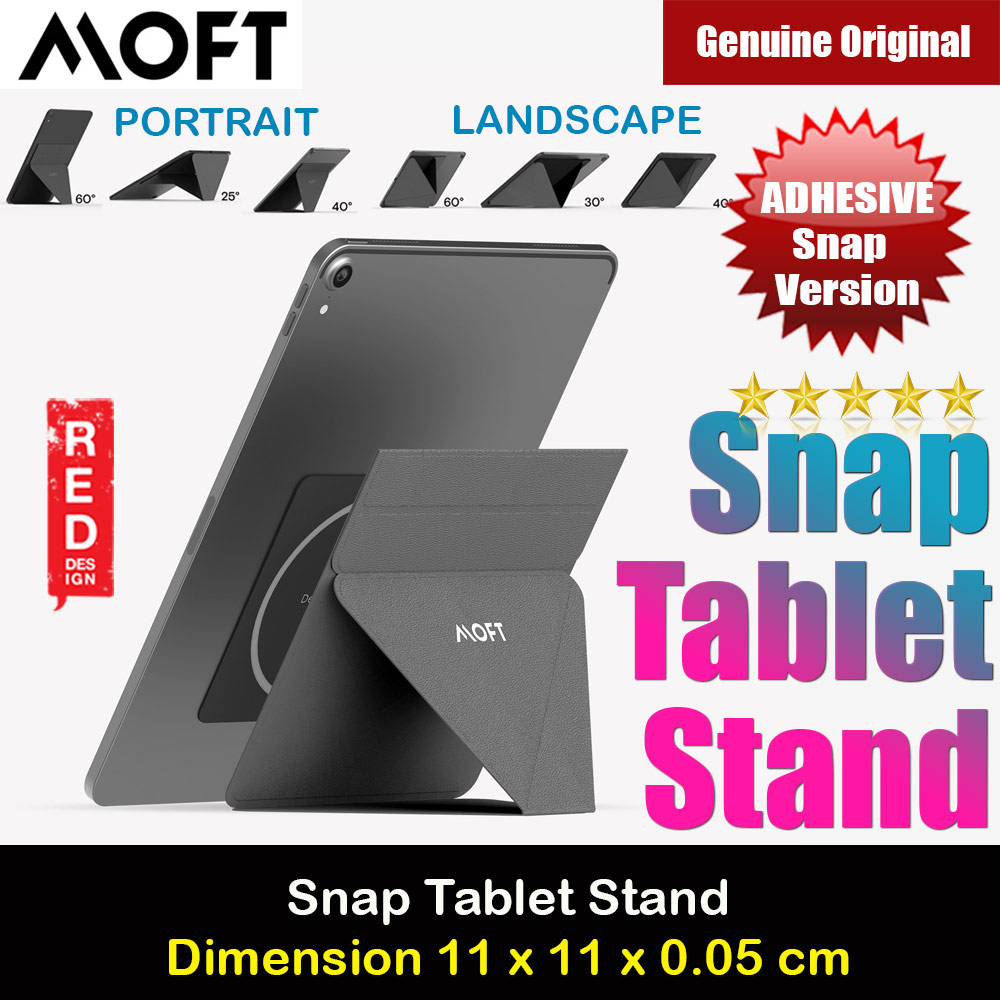 MOFT Snap Tablet Stand Multi Angle Invisible Tablet Stand for iPad iPad Pro iPad Air Tablet (Cool Grey)