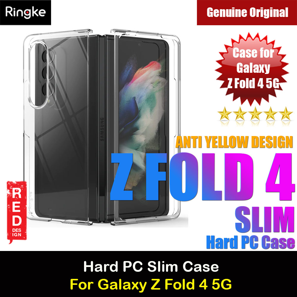Ringke Slim Protection Anti Yellow Clear PC Hard Case for Samsung Galaxy Z Fold 4 (Clear)