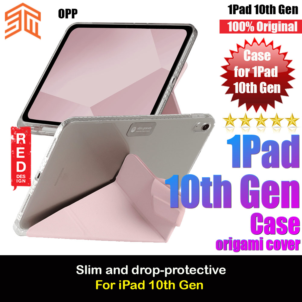 STM OPP Flip Cover Stand Case for Apple iPad 10.9 10th Gen 2022 (Pink)