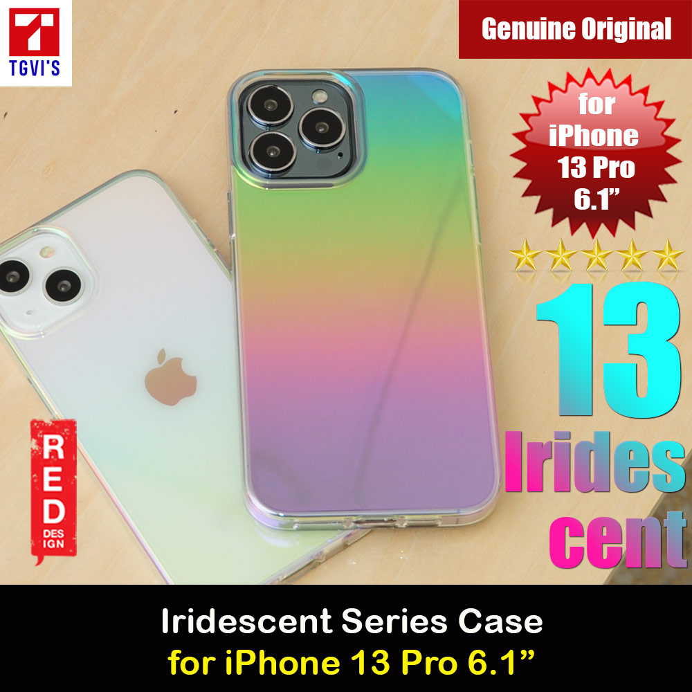 TGVIS Iridescent Series Protection Case for iPhone 13 Pro 6.1 Case (Rainbow Colorful Iridescent)