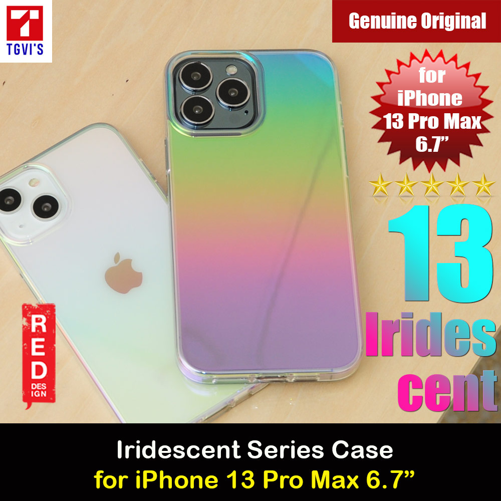 TGVIS Iridescent Series Protection Case for iPhone 13 Pro Max 6.7 Case (Rainbow Colorful Iridescent)