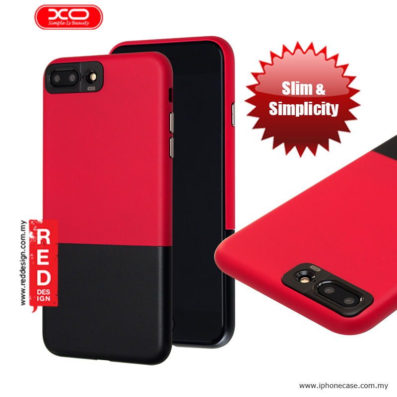 XO Sui Bian Series Slim Slide Case for Apple iPhone 7 Plus 5.5 - Red Black