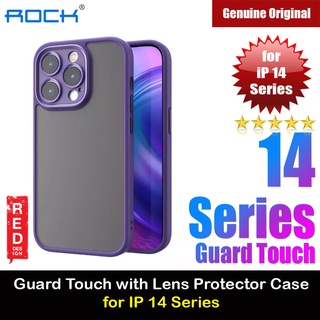 Rock Guard Touch Lens Protection Anti Finger Print Drop Protection Case for iPhone 14 Pro 6.1 (Matte Purple)