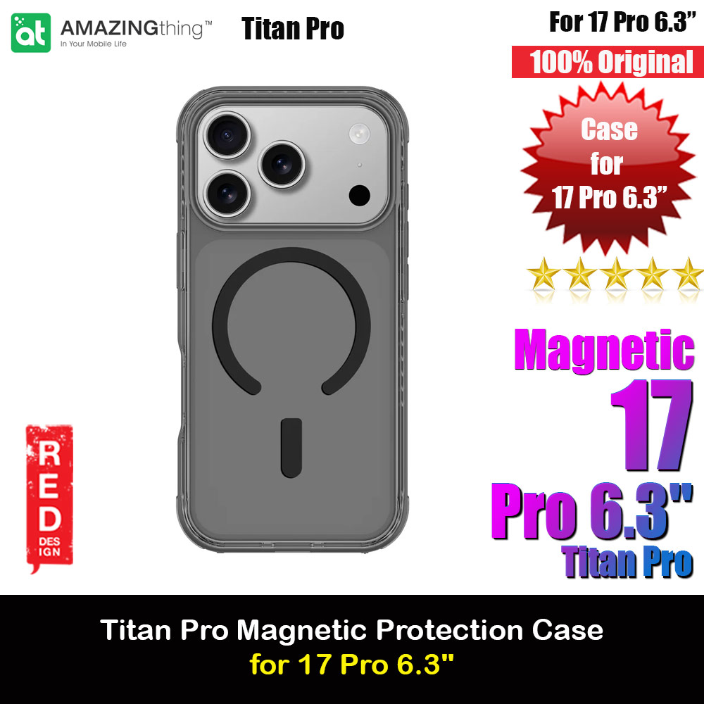 Amazingthing Titan Pro Magnetic Drop Protection Case for iPhone 17 Pro 6.3 (Black)