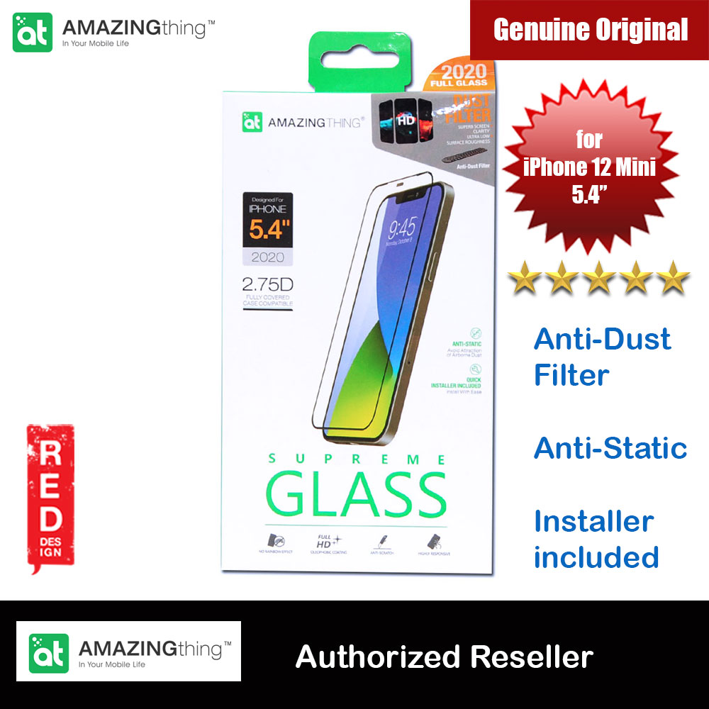 AMAZINGThing Supreme Glass 2.75D Anti Static Tempered Glass for iPhone12 Mini 5.4 with dust filter