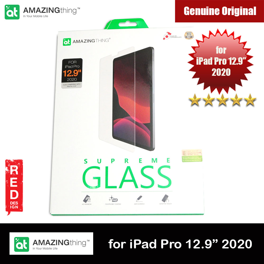 AMAZINGthing Premium SUPREMEGLASS Tempered Glass for Apple iPad Pro 12.9 2020 0.33mm