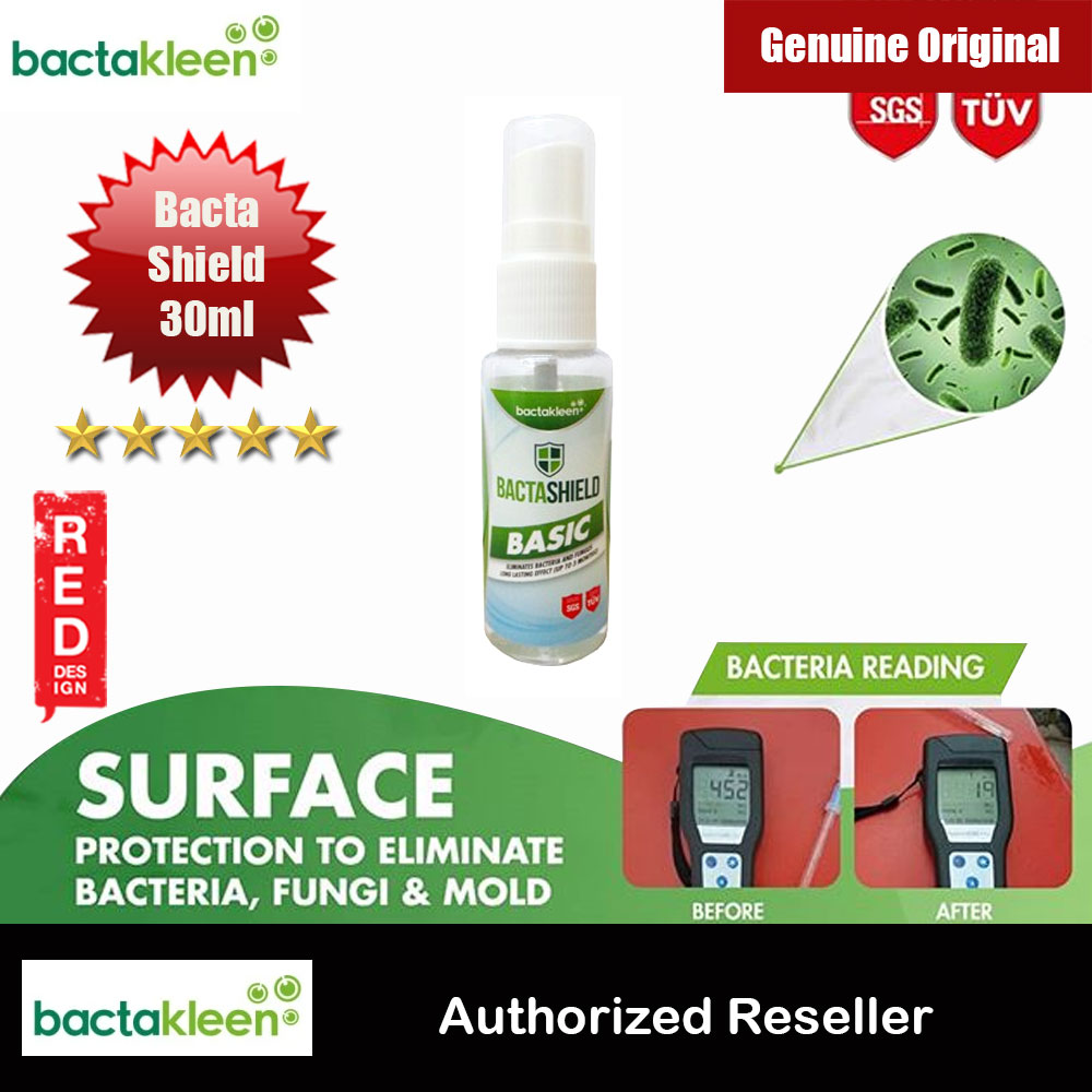 Bactakleen Bactashield World's first semi permanent anti-bacterial coating water-based and non-toxic bacteria killing Eliminate tabacco odours and also fungus odours Apply at cars school hotel  Public Transportation Gyms Toilets Bedroom 30ml