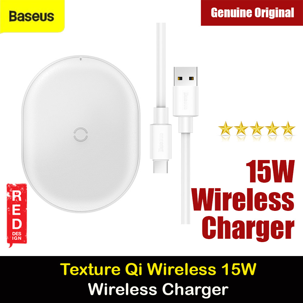 BASEUS Cobble non slip wireless charging 15W Wireless Charger Pad for Samsung Galaxy S21 Ultra Huawei Mate 30 Pro Mate 40 Pro iPhone 12 Pro Max (White