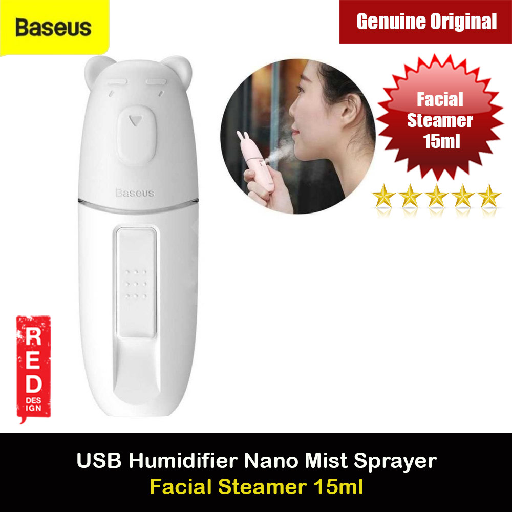 Baseus USB Humidifier Nano Mist Sprayer Facial Steamer Rejuvenating Skin Moisturizing Haydrate Sprayer 15ml (Grey)