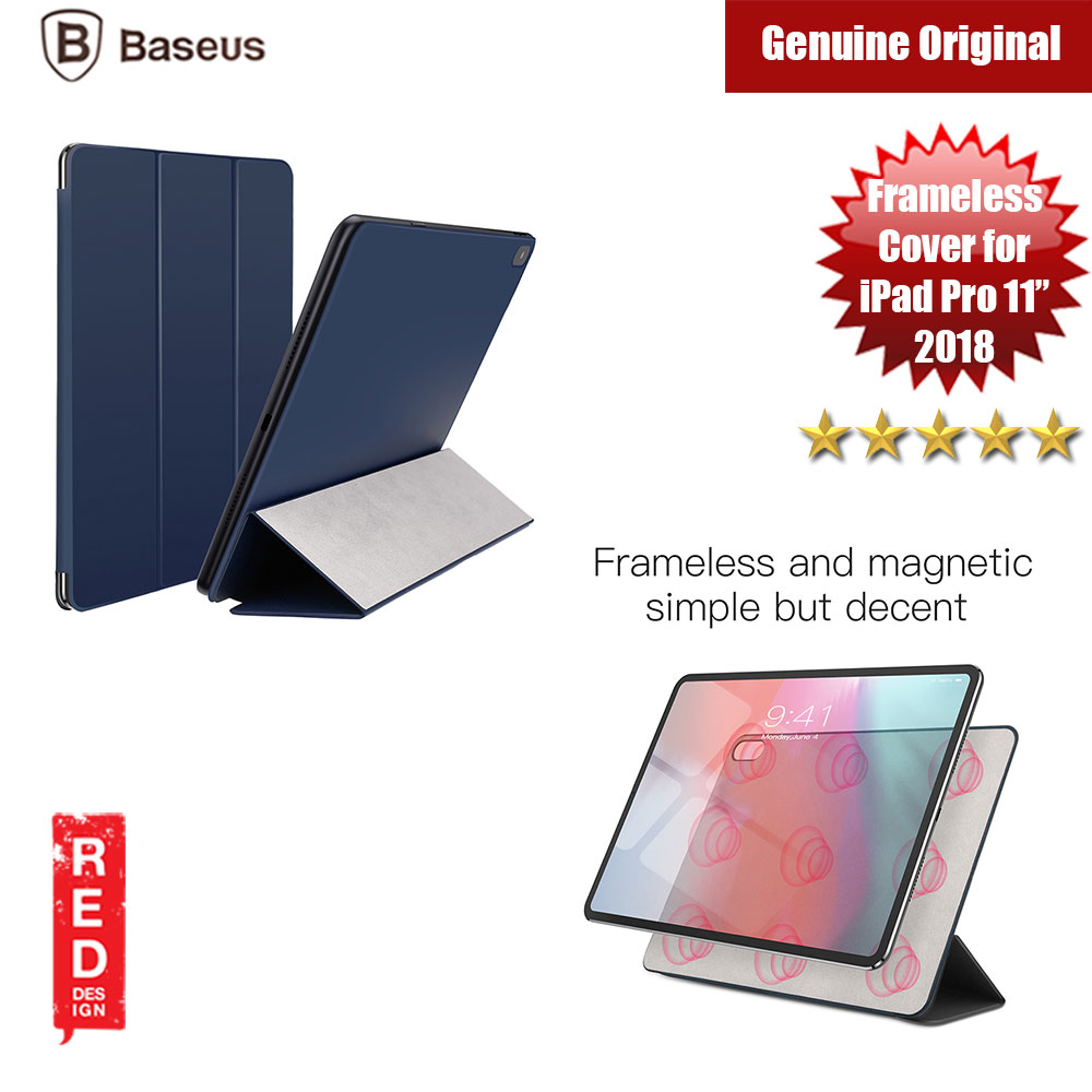 Baseus Simplism Y Type Leather Case For iPad Pro 11" 2018 (Blue)