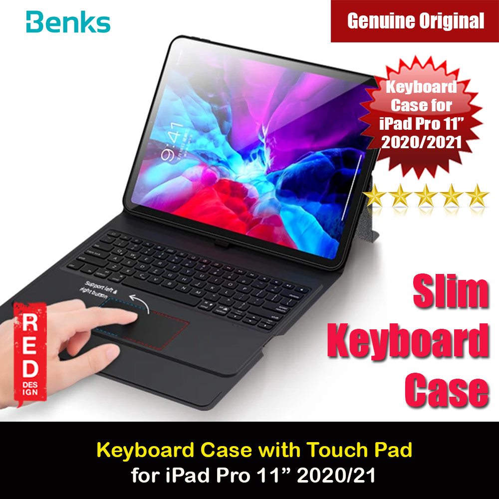 Benks Smart Keyboard Slim Stand Case with Touch Pad with Stylus Holder for iPad Pro 11 2020 2021