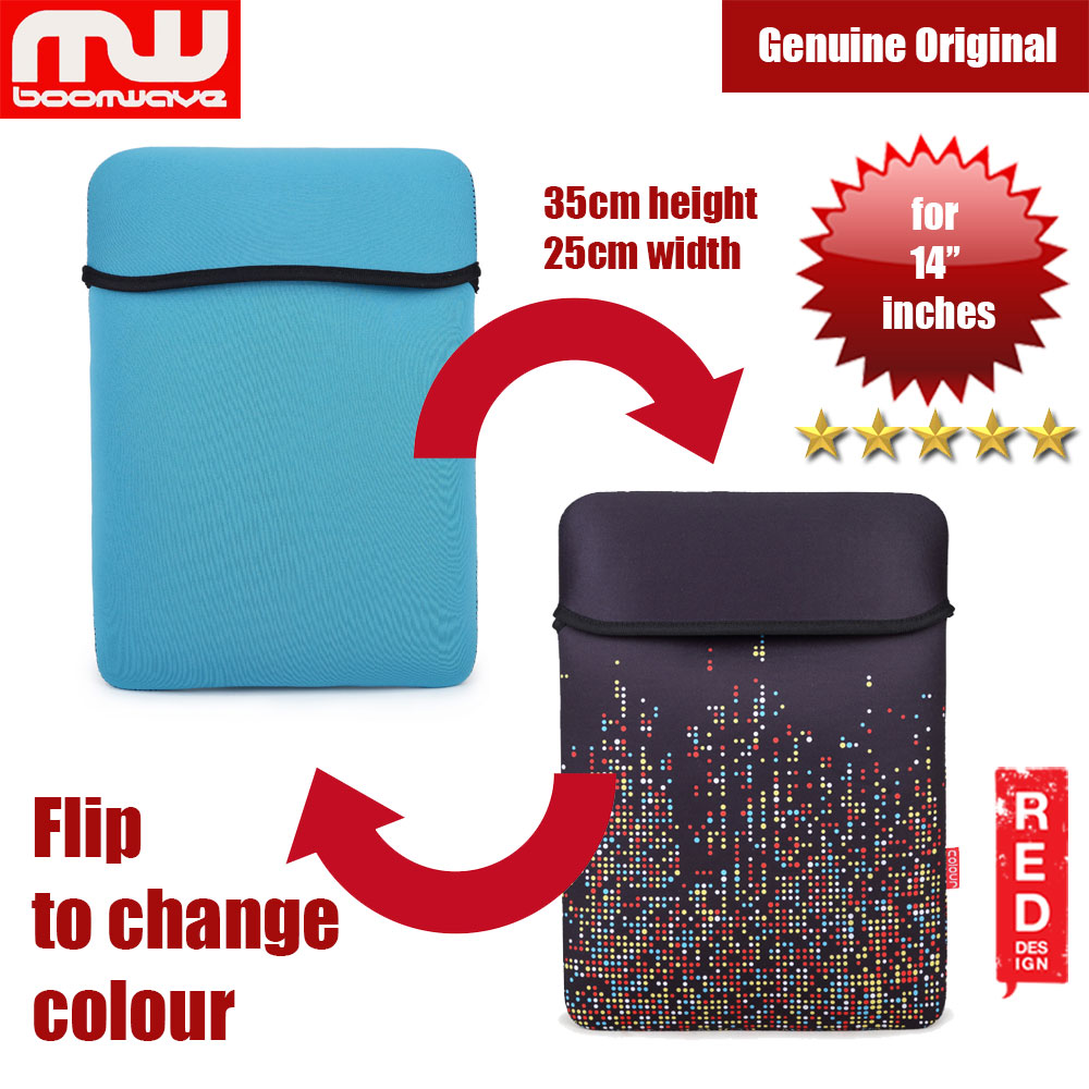 Boomwave Colour Series Laptop Notebook Macbook Sleeve Design up to 14 inches Laptop (Blue)