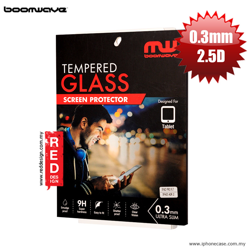 Boomwave Tempered Glass for iPad Air iPad Air 2 iPad Pro 9.7 iPad 9.7 2017 - 0.3mm 2.5D Curve