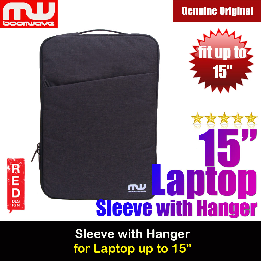 Boomwave Handle Series Laptop Notebook Sleeve Design up to 15 inches Laptop with Handle (Black)