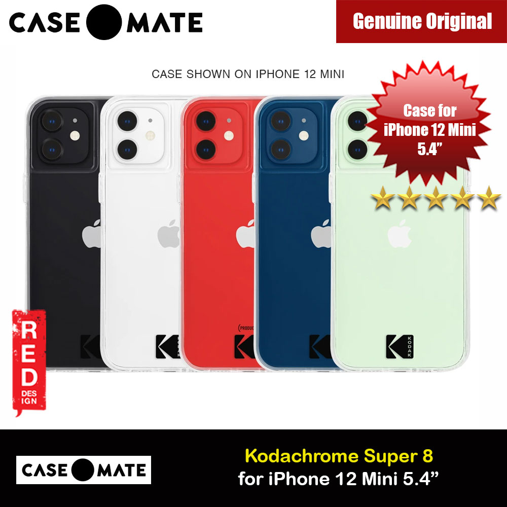 Case Mate Kodak Series Drop Protection Case for iPhone 12 Mini 5.4 (Kodak Clear with Micropel)