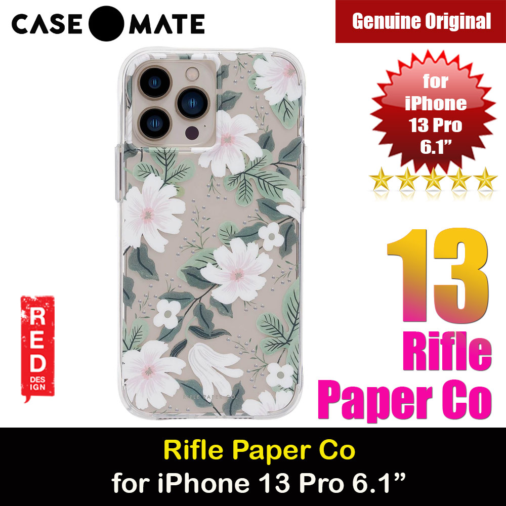 Case Mate Case-Mate Rifle Paper Co Series Protection Case for iPhone 13 Pro 6.1 (Widow)