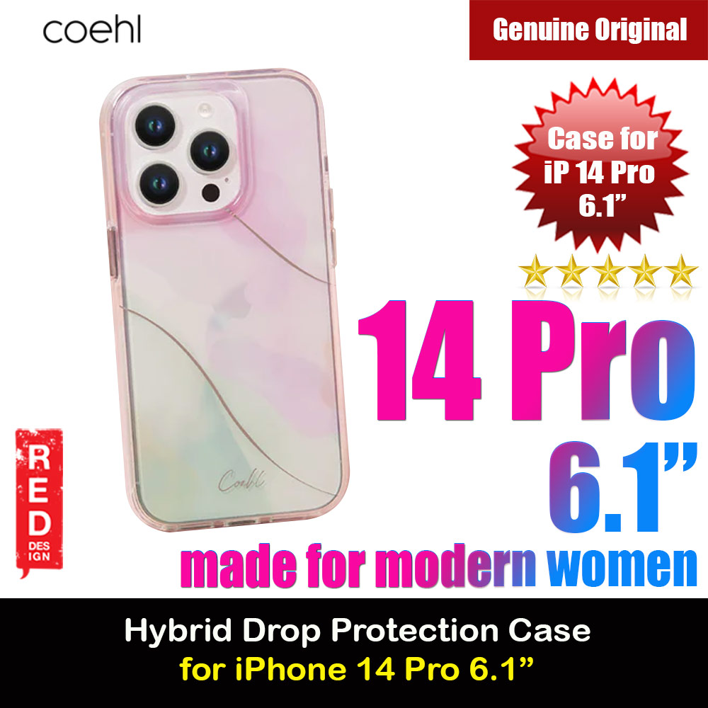 Coehl Hybrid Impact Defense Raised Camera Lens Bezel Drop Protection Case Design for Modern Women for iPhone 14 Pro 6.1 (Soft Lilac)