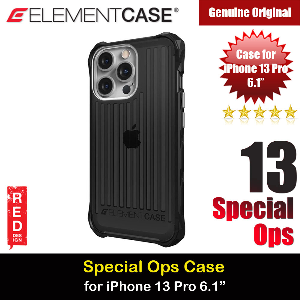 Element Case Special Ops Protection Case for iPhone 13 Pro 6.1 (Smoke Black)