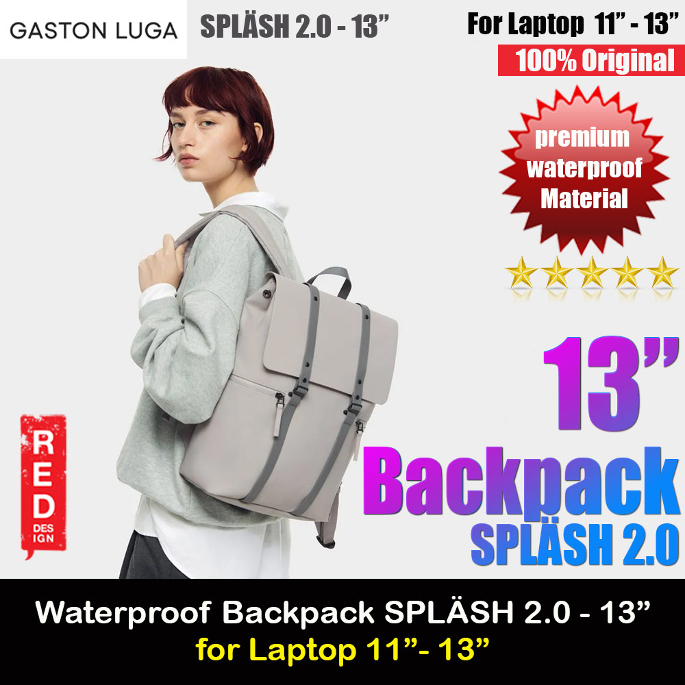Gaston Luga SPLÄSH 2.0 13" Premium Waterproof Eco Material Backpack (Taupe)