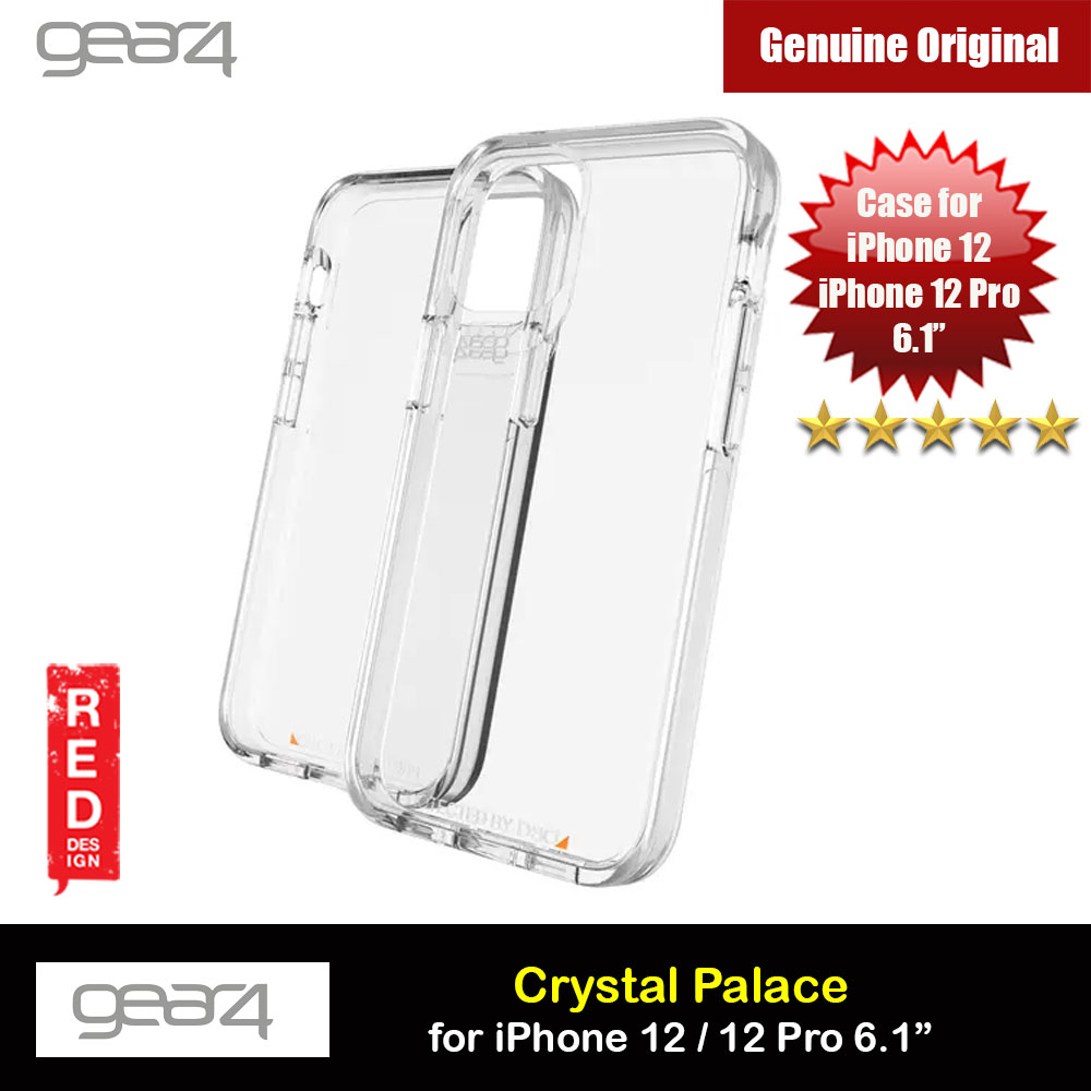 Gear4 D30 Crystal Palace Drop Protection Case for iPhone 12 iPhone 12 Pro 6.1 (Clear)