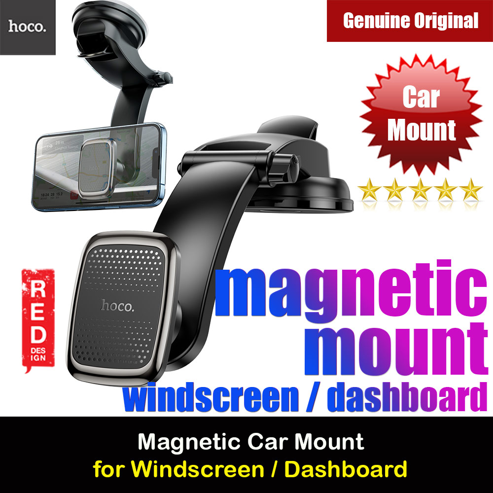 Hoco CA107 Long Arm Dashboard Windscreen Strong magnetic Car Holder Car Mount (Black)