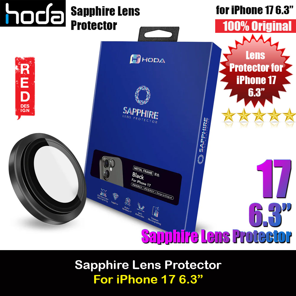 Hoda Sapphire Lens Protector for iPhone 17 6.3  (2PCS Black)