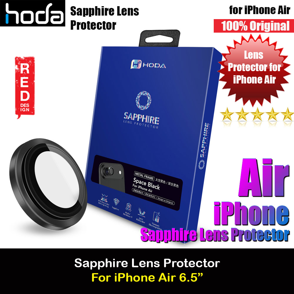 Hoda Sapphire Lens Protector for iPhone Air 6.5  (1PCS Black)