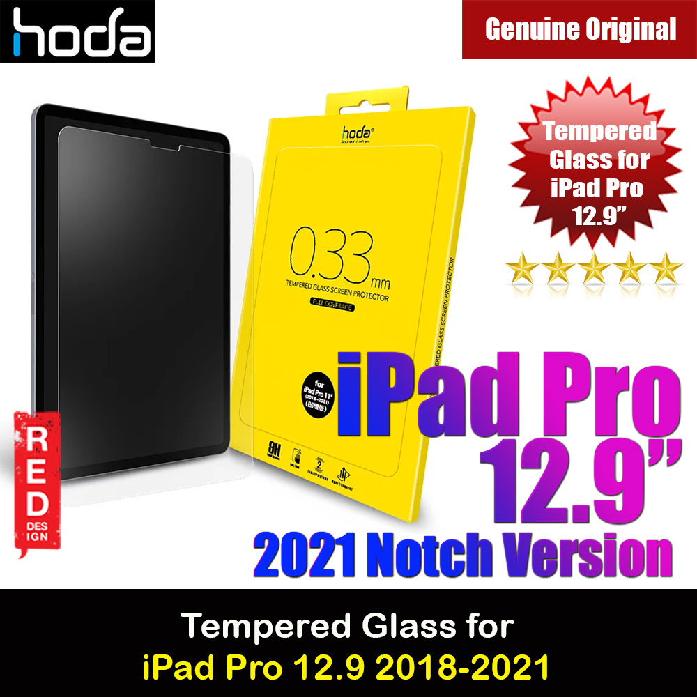 Hoda 0.33mm Premium Tempered Glass Screen Protector for Apple iPad Pro 12.9 4th Gen 2020 iPad Pro 12.9 5th Gen 2021