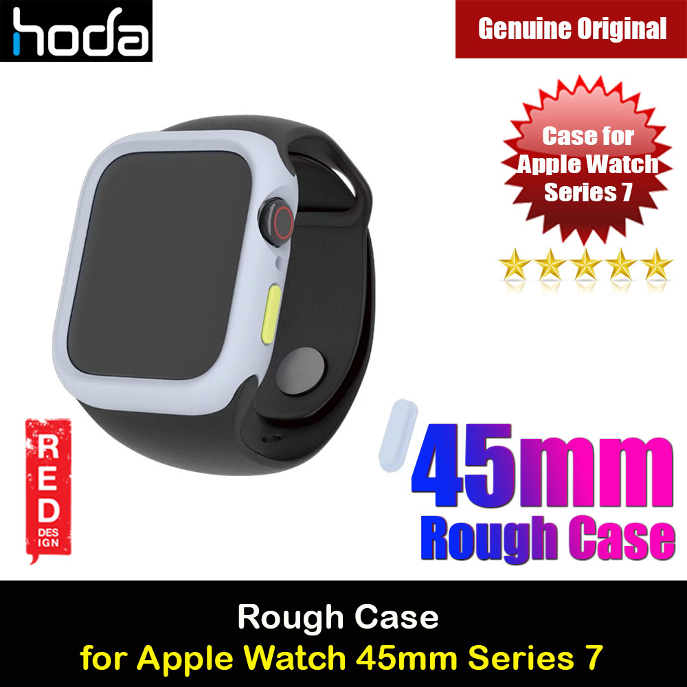 Hoda Rough Case Apple Watch 45mm Series 7 Protection Case (Light Blue)