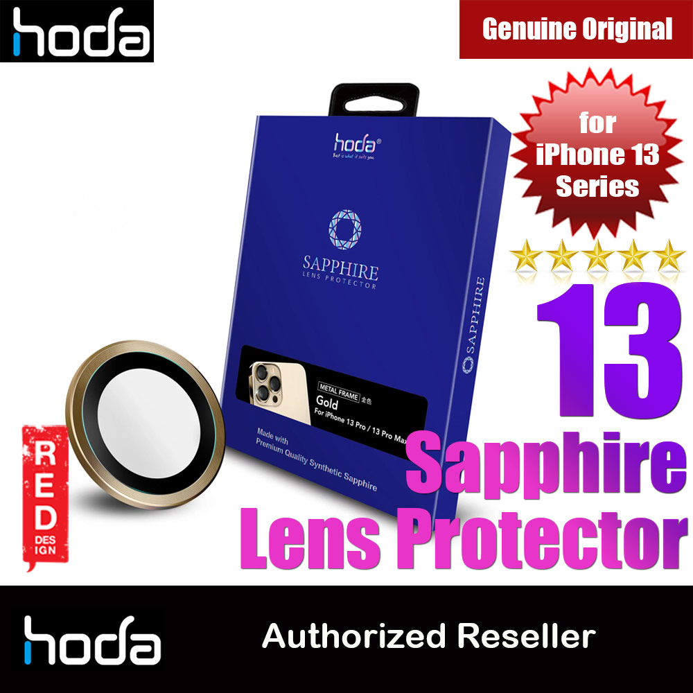 Hoda Sapphire Lens Protector for iPhone 13 Pro 6.1 iPhone 13 Pro Max 6.7  (3PCS Gold)