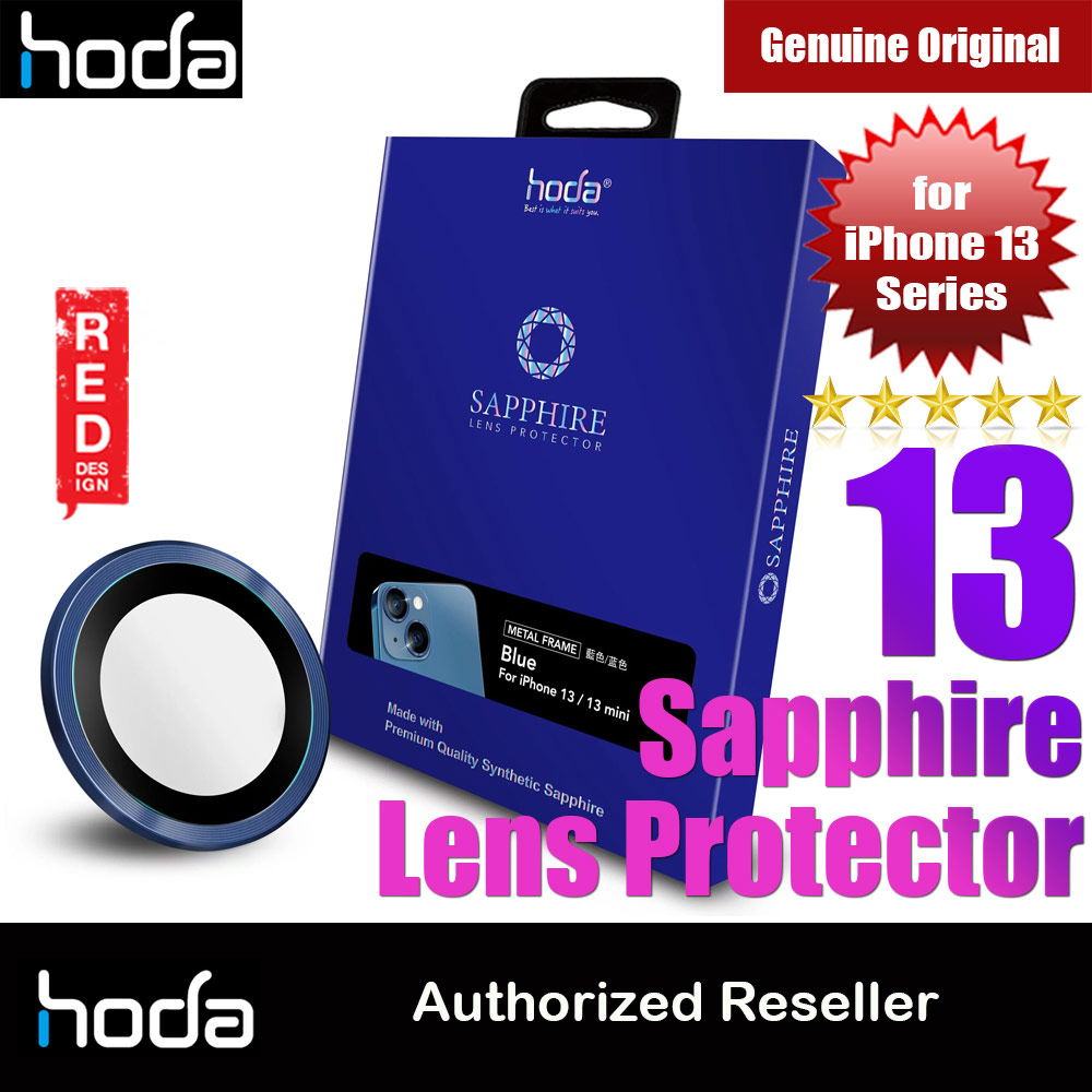 Hoda Sapphire Lens Protector for iPhone 13 Mini 5.4 iPhone 13 6.1  (2PCS Blue)