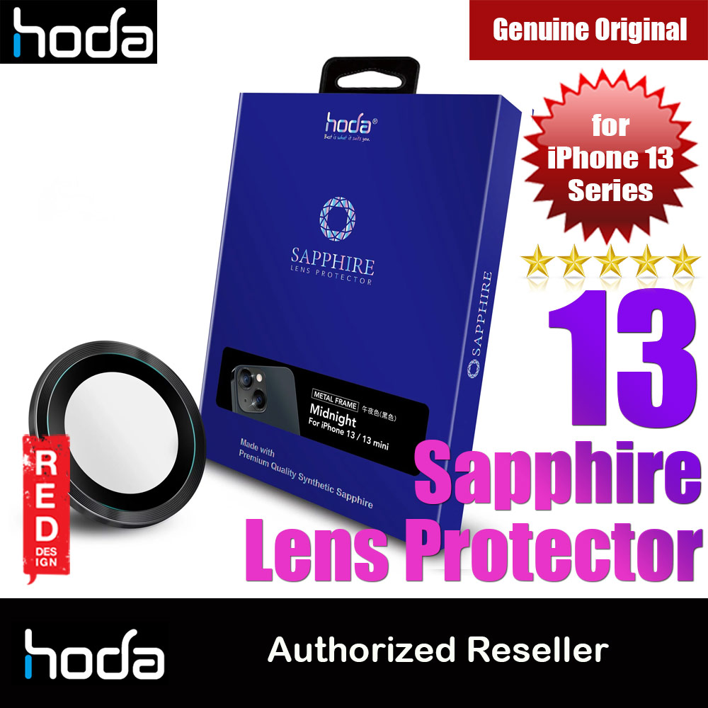 Hoda Sapphire Lens Protector for iPhone 13 Mini 5.4 iPhone 13 6.1  (2PCS Midnight Black)