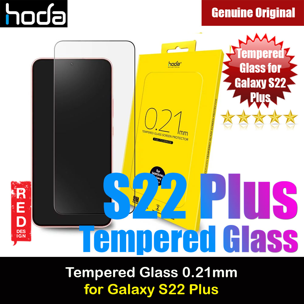 Hoda 0.21mm 2.5D Full Coverage Tempered Glass Screen Protector for Galaxy S22 Plus (Black)