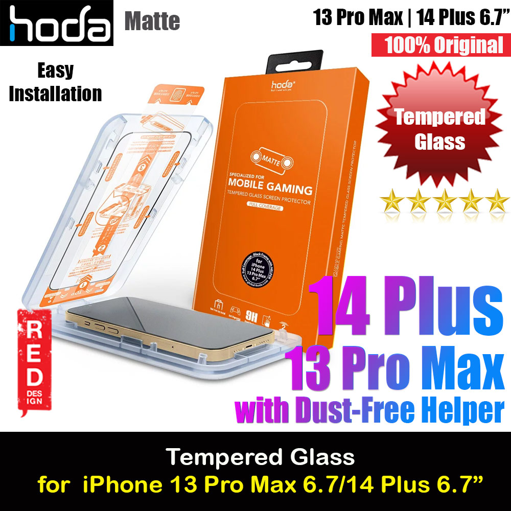 Hoda 0.33mm 2.5D Anti Glare Matte Gaming Full Coverage Tempered Glass Screen Protector for Apple iPhone 13 Pro Max 6.7 iPhone 14 Plus 6.7  (Matte)
