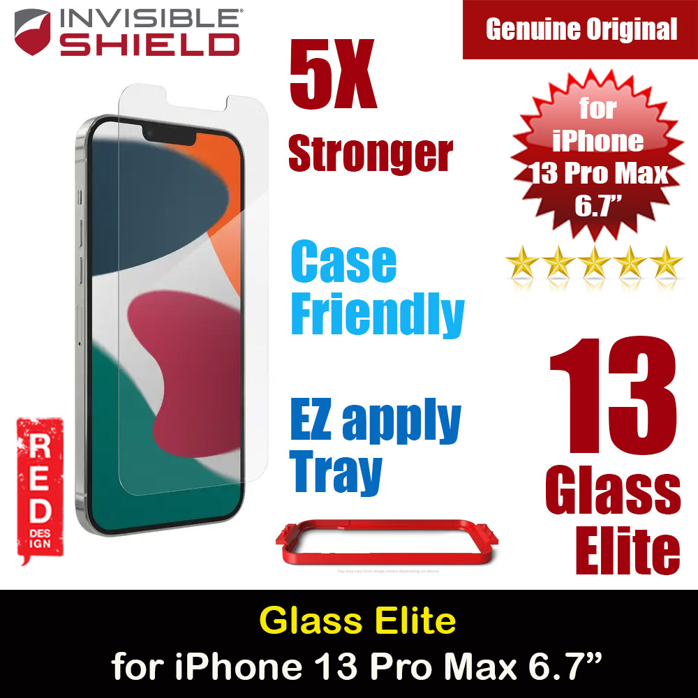 Invisible Shield Glass Elite Glass Screen Protector for iPhone 13 Pro Max 6.7 (Clear)