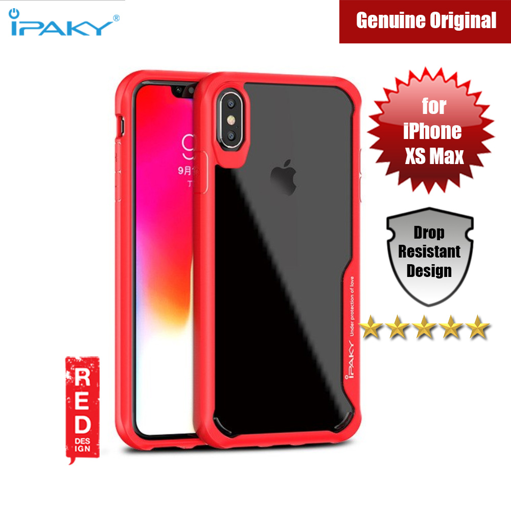 iPaky Anti knock Shockproof Protective Silicone Camera Lens Protection Cover For Apple iPhone XS Max (Red)