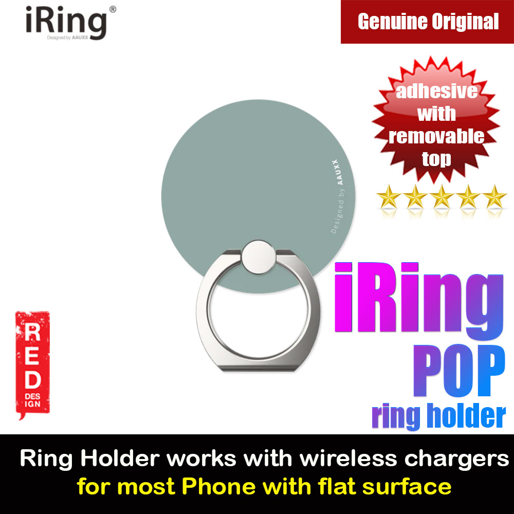 AAUXX iRing Pop Ring Holder Phone Grip and Kickstand Stand Work with wireless charging (Turkish Green)