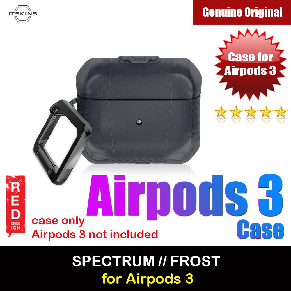 ITSKINS Spectrum Frost Drop Proof Protection Case for Airpods 3 Case (Smoke Frost)
