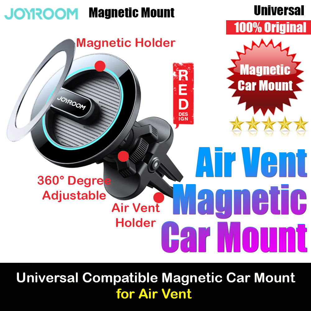 Joyroom Magnetic 360 Degree Adjustable Car Phone Mount Holder for Air Vent Air Con outlet (Black)
