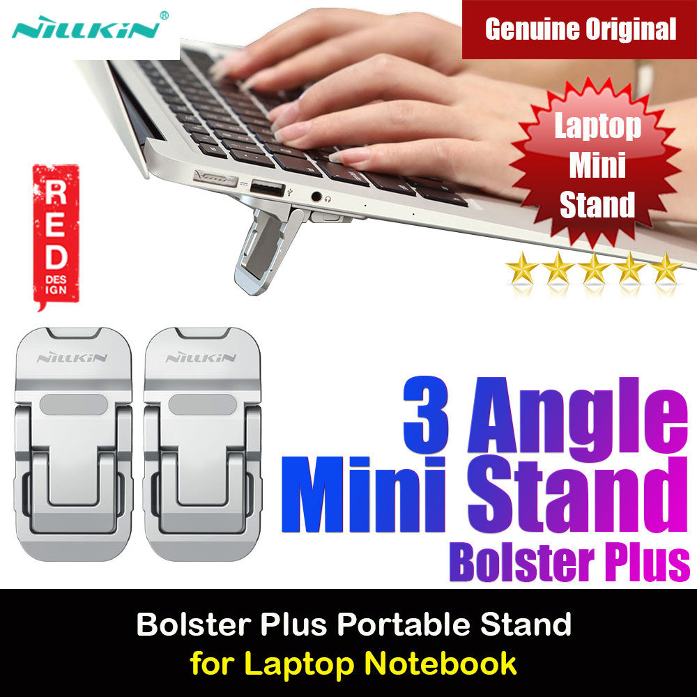Nillkin Bolster Plus Laptop Tablet Mini Stand Foldable Portable Stand Holder Heat Dissipation for Laptop Notebook (Silver)