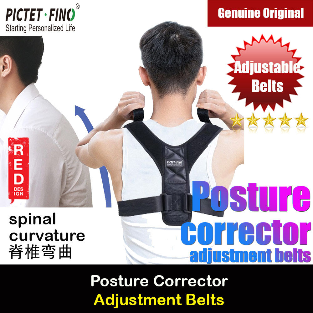 Pictet Fino Shouder Back Support Posture Shoulder Corrector Clavicle Spine Shoulder Belt Back Pain Relief Posture Correction (RH58) M Size