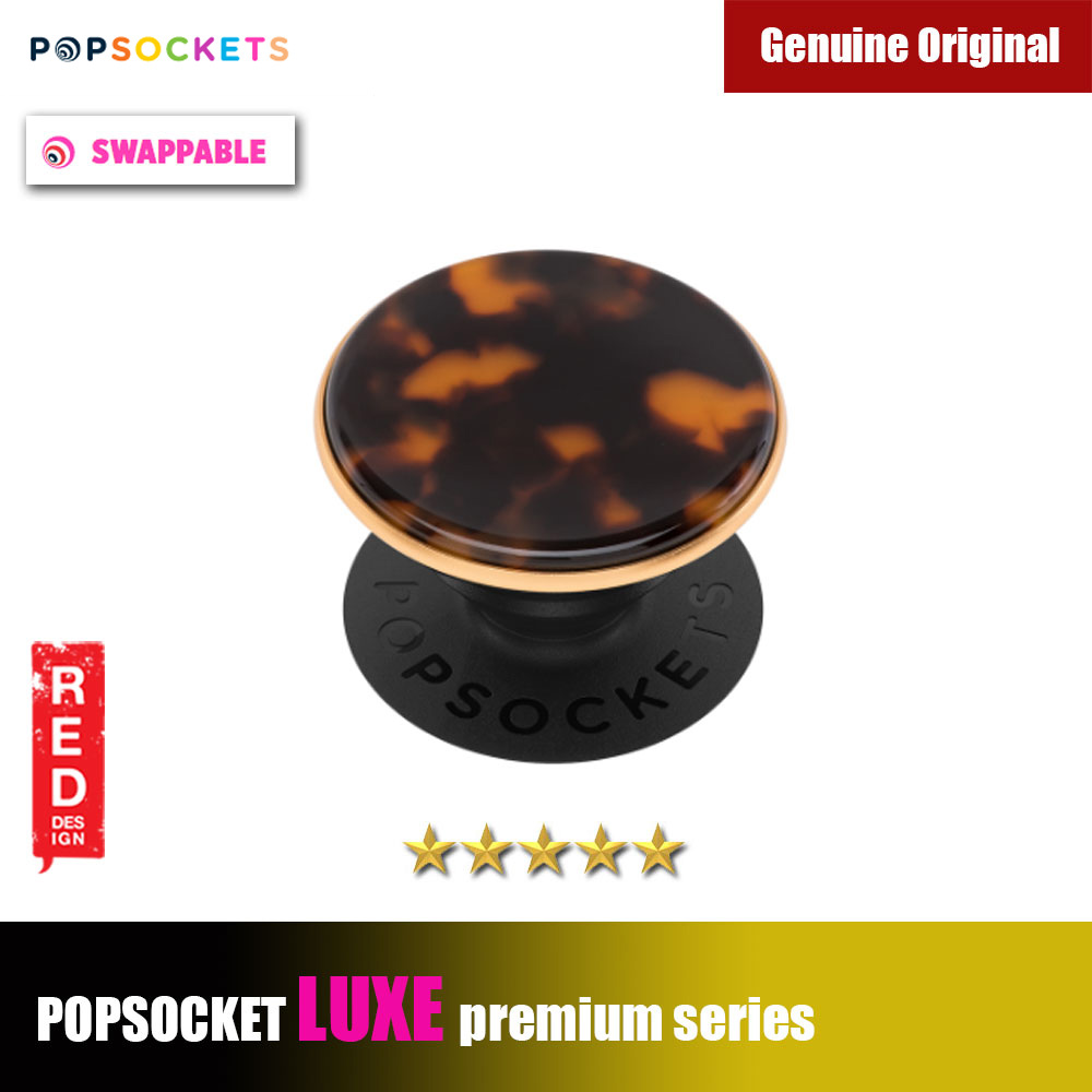 Popsockets PopGrip Swappable Lux Premium Series ( Acetate Classic Tortoise )