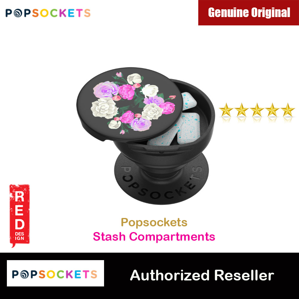 Popsockets PopGrip Stash Compartments for Gum Pills（Vintage Bouquet)