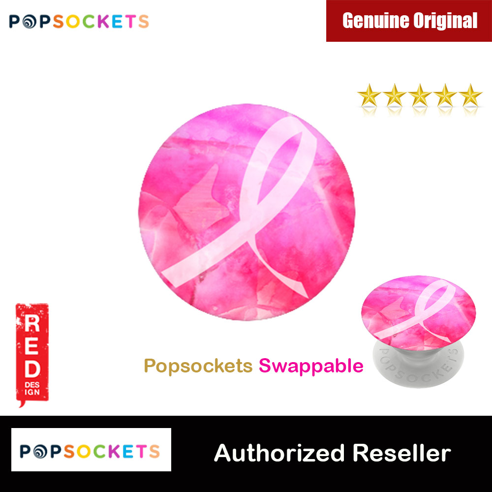 Popsockets PopGrip Swappable Collection (Breast Cancer Research Foundation BCRF Ribbon)