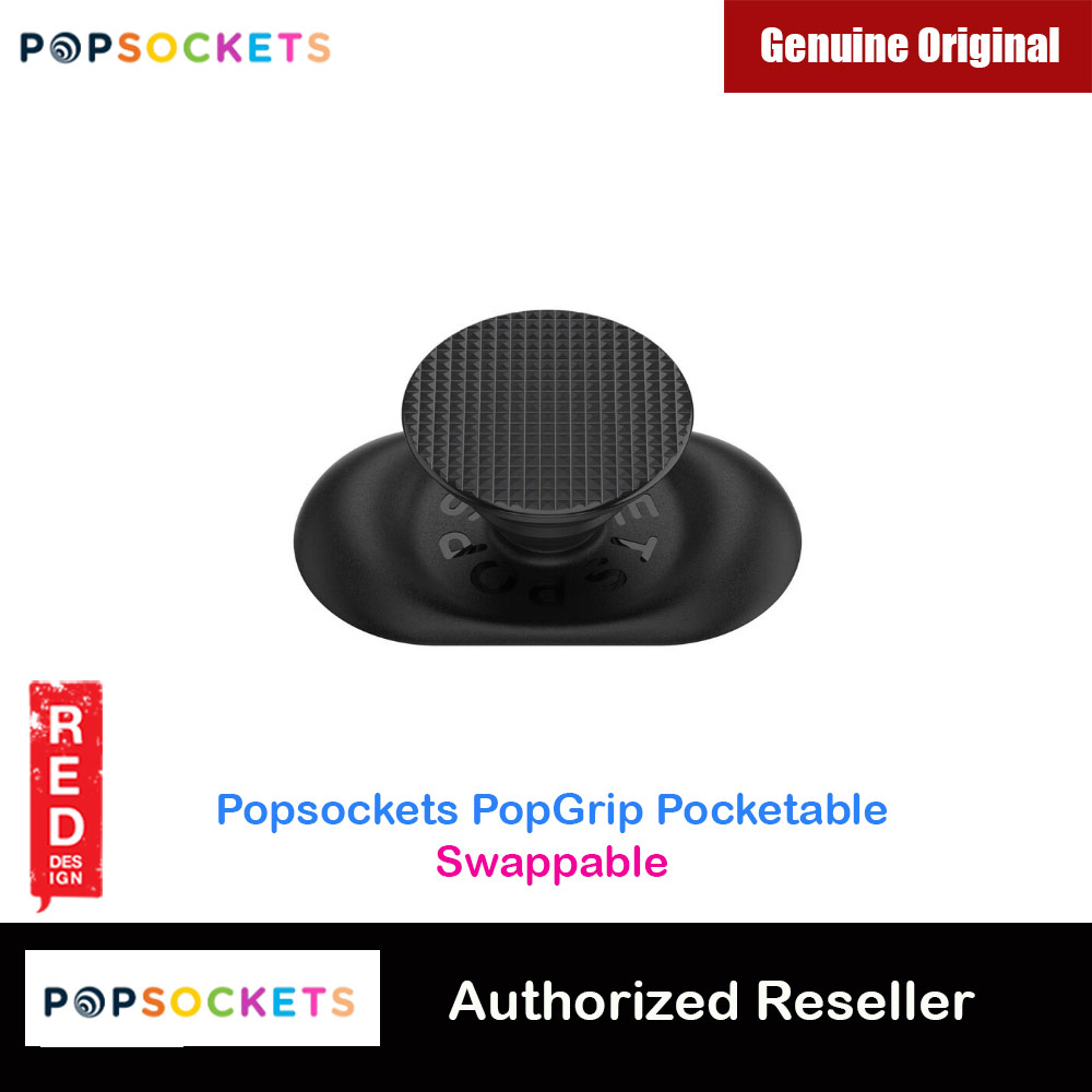 Popsockets PopGrip Swappable Pocketable (Knurled Black)