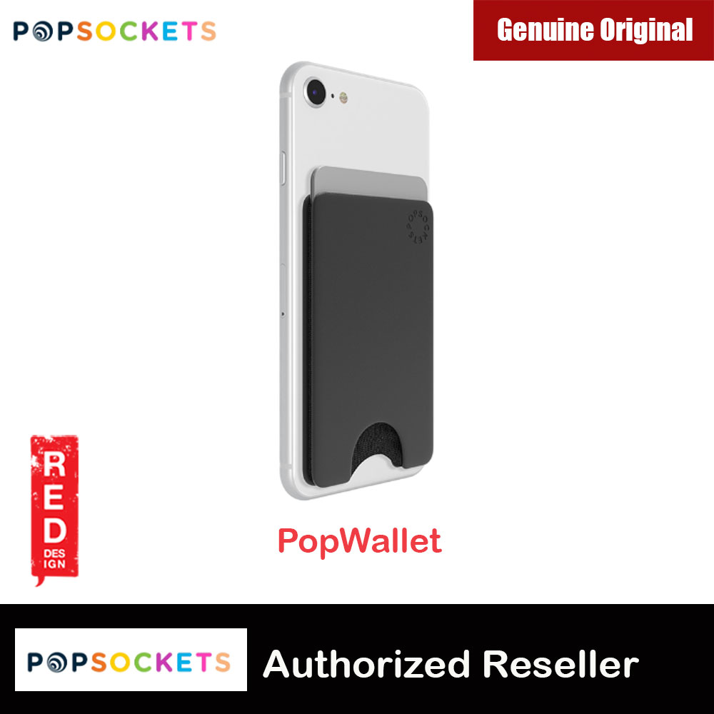 Popsocket Popwallet Card Holder Credit Card Holder Parking Ticket Holder Card Wallet (Black)
